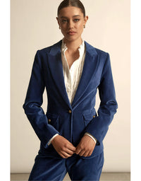 Glace Jacket Sapphire Velvet