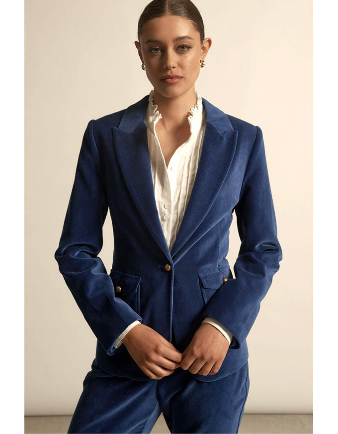 Glace Jacket Sapphire Velvet