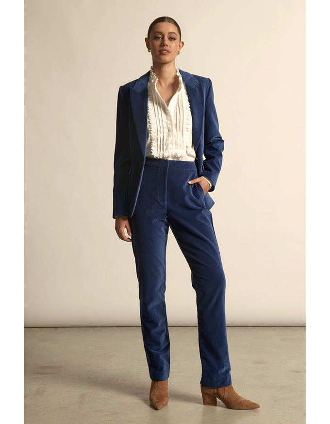 Glace Jacket Sapphire Velvet