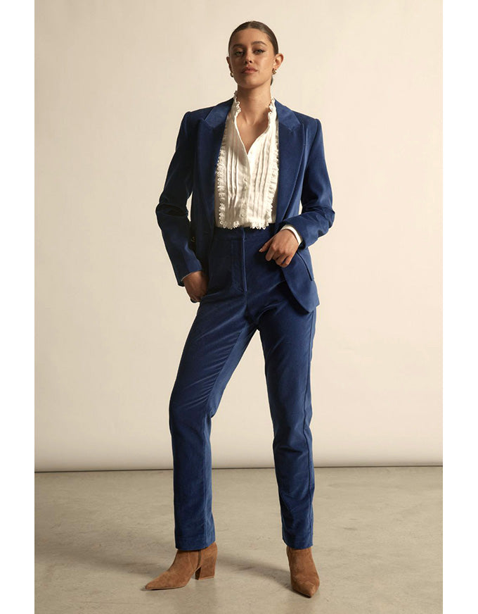 Glace Jacket Sapphire Velvet
