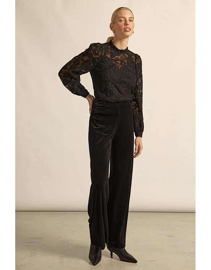 Glint Top Black