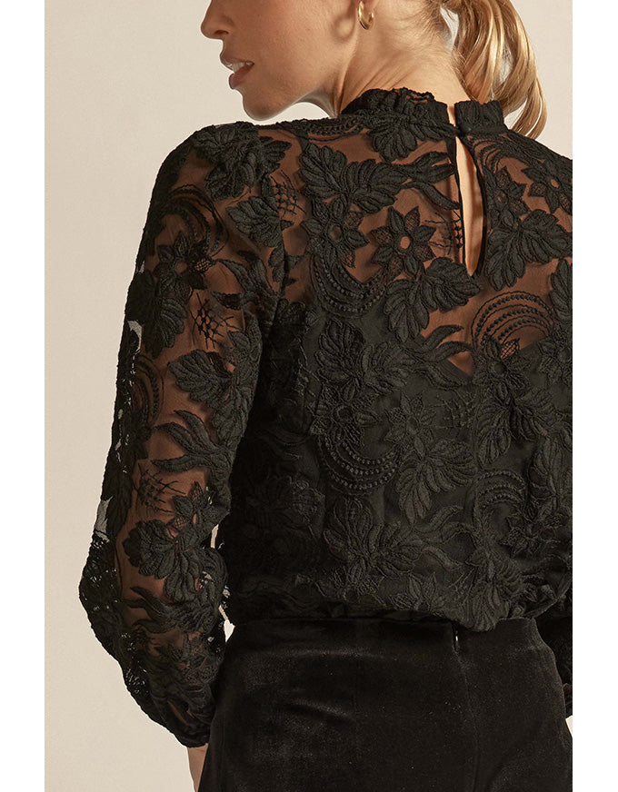 Glint Top Black