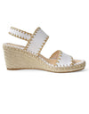 Gogos Espadrille Wedge Heels White