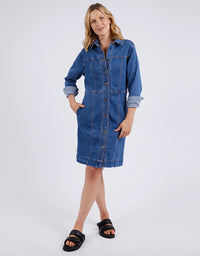 Gwen Long Sleeve Denim Dress