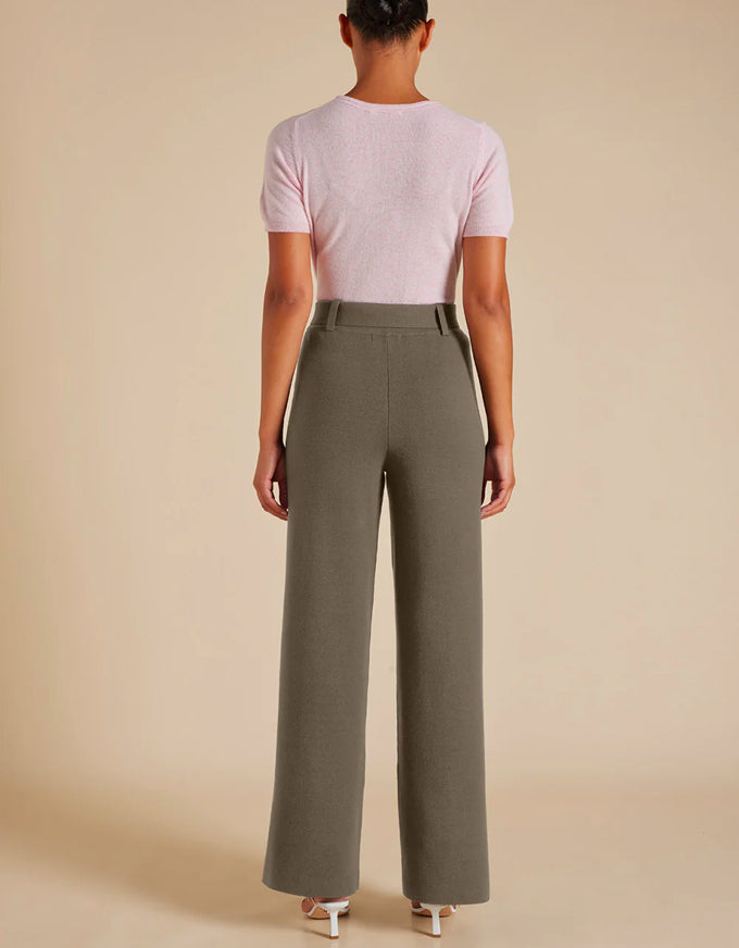 Hamilton Crepe Knit Pant | Tan Hamilton Crepe Knit Pant | Tan