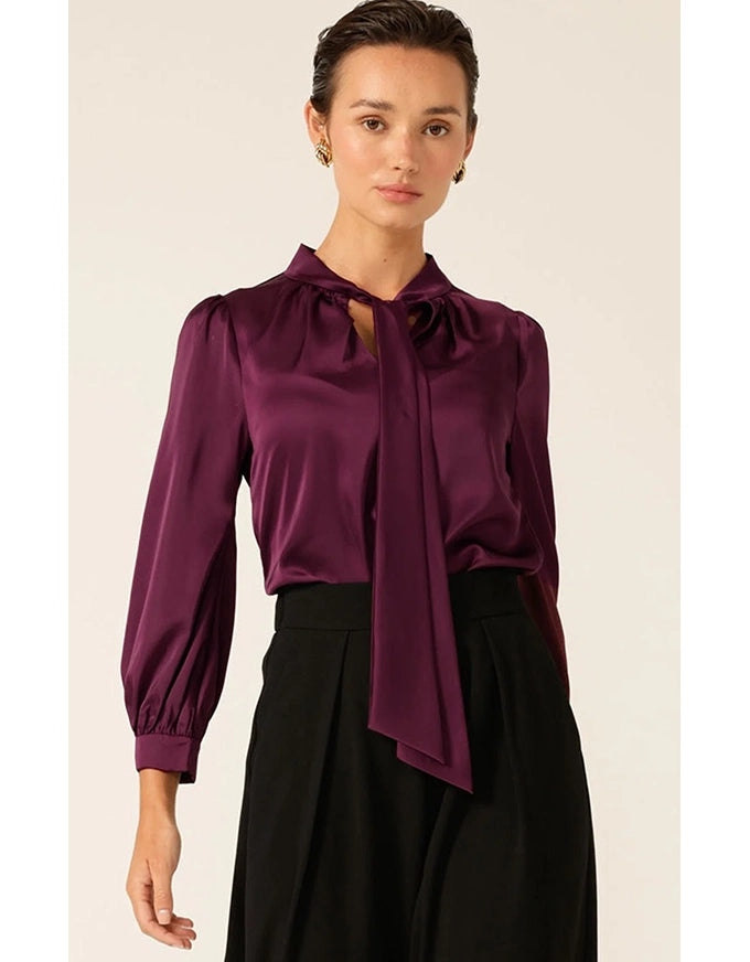 Hatchie Blouse Black Cherry