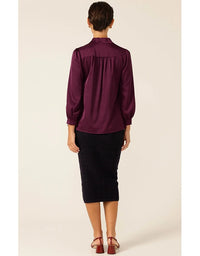 Hatchie Blouse Black Cherry