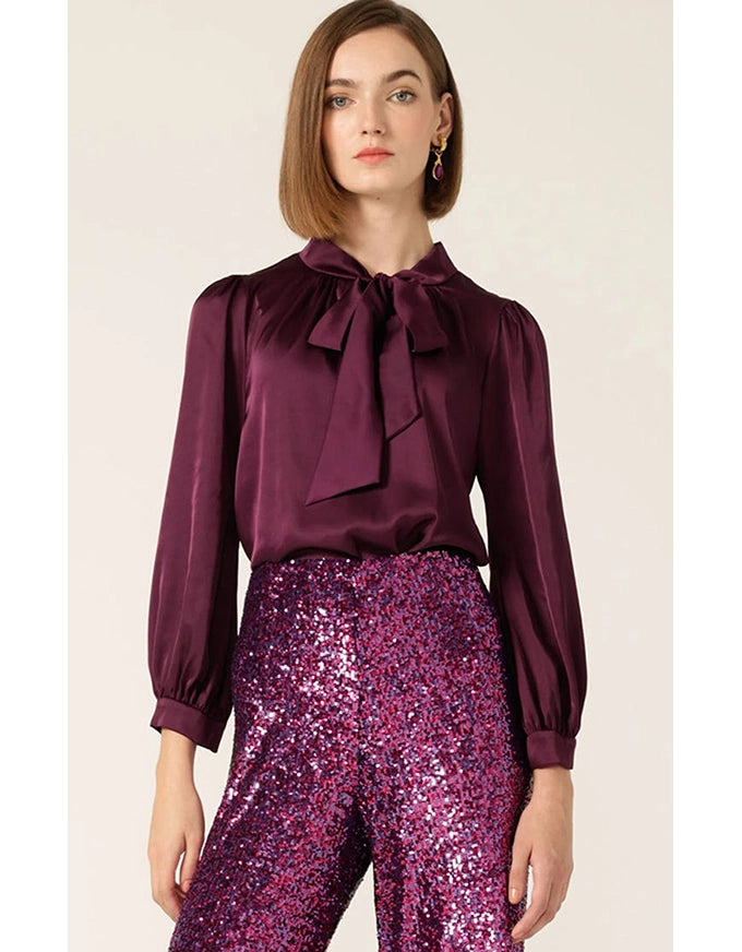 Hatchie Blouse Black Cherry