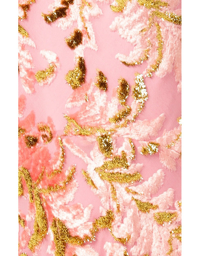 Heavenly Heights Maxi Dress Pink Gold