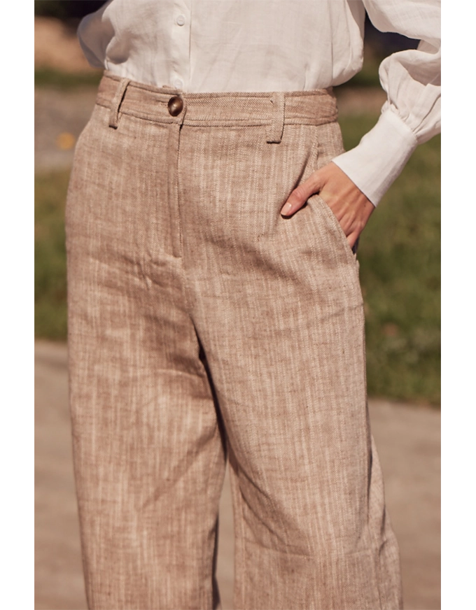 Herald Pant Caramel Cross-Dye