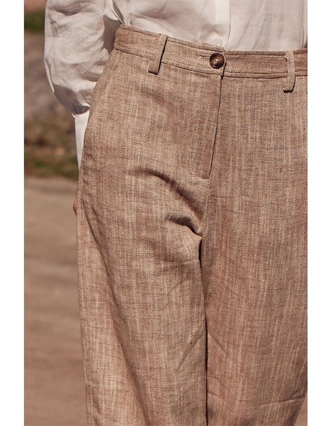 Herald Pant Caramel Cross-Dye