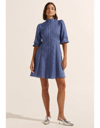 Jargon Dress Steel Linen