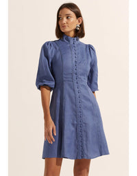 Jargon Dress Steel Linen