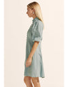 Jargon Dress Aquamarine Linen