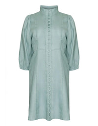 Jargon Dress Aquamarine Linen