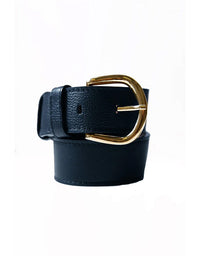 Jeans Belt Navy Soft Leather