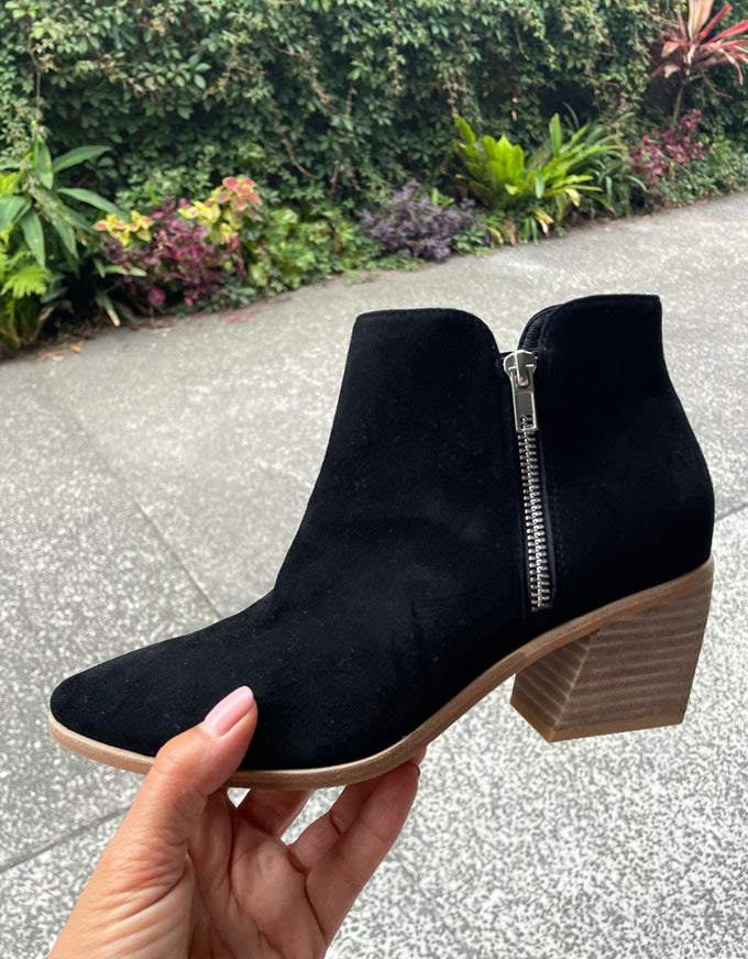 JOGE Ankle Boots Black Suede