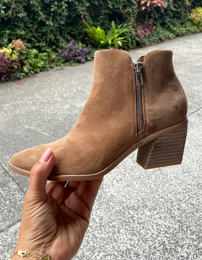 JOGE Ankle Boots Light Choc Suede