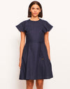 Joss Dress Ink Linen