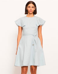 Joss Dress Blue Linen