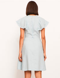 Joss Dress Blue Linen