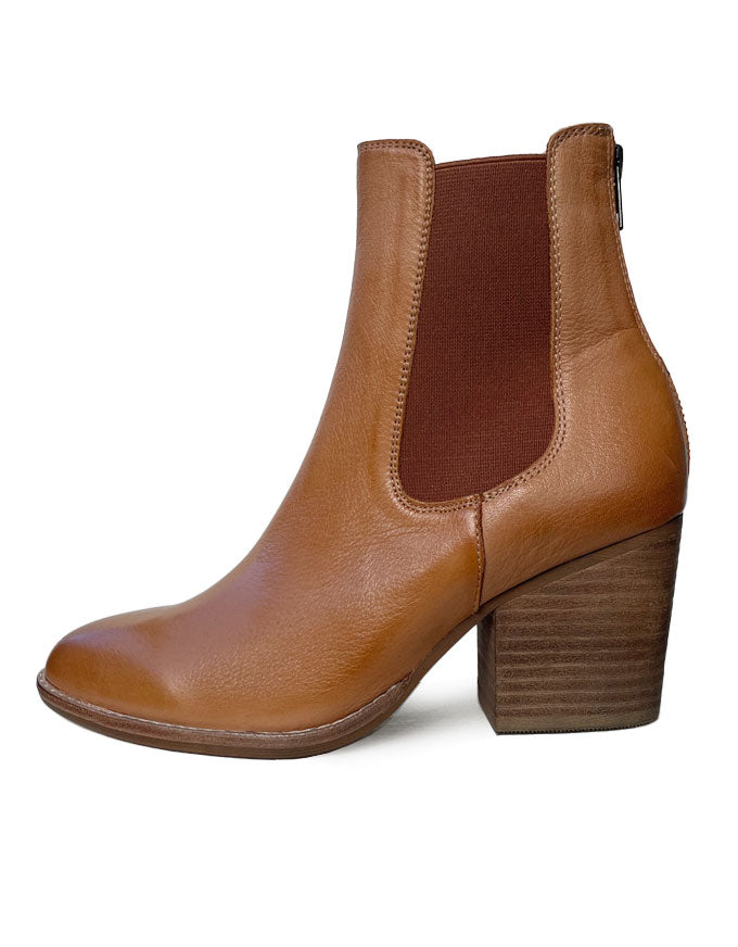 Kylor Ankle Boots Tan Leather