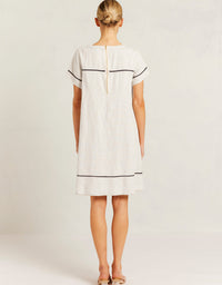 Laine Linen Dress Ivory