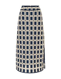 Lara Crochet Skirt Navy