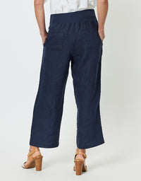 Lara Wide Leg Pant Navy
