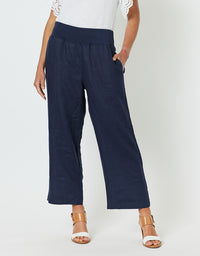 Lara Wide Leg Pant Navy