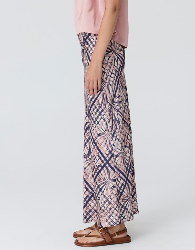 Lattice Skirt Pink Check