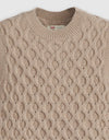 Bluebell Cable Sweater Vest Oatmeal