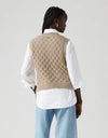 Bluebell Cable Sweater Vest Oatmeal