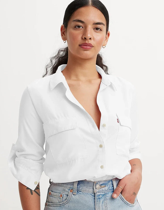 Doreen Utility Shirt Bright White