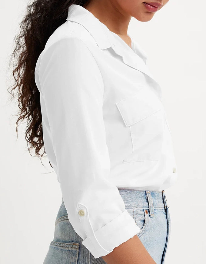 Doreen Utility Shirt Bright White