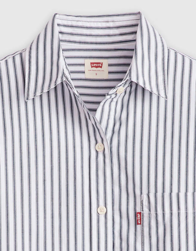 Harlie Boyfriend Shirt Marina Stripe