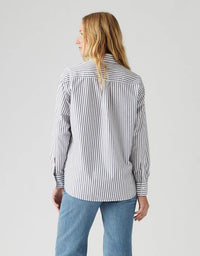 Harlie Boyfriend Shirt Marina Stripe