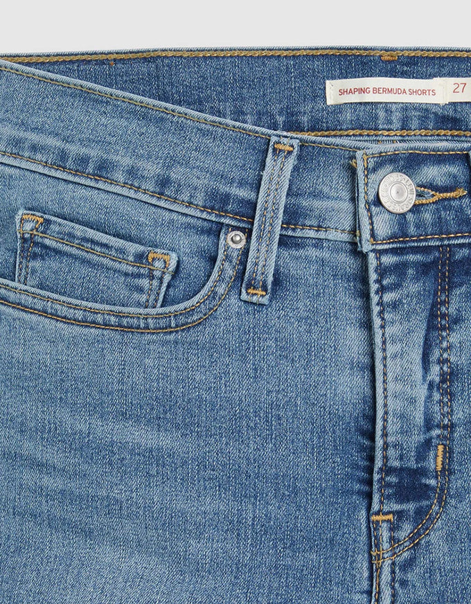 Shaping Bermuda Shorts Camp Denim