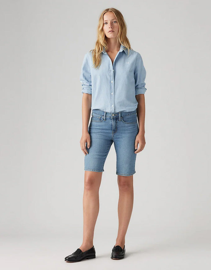 Shaping Bermuda Shorts Camp Denim