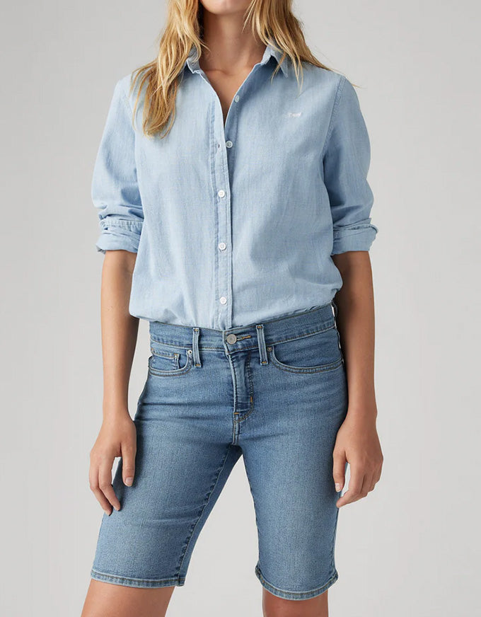 Shaping Bermuda Shorts Camp Denim