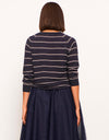 Lido Lurex Stripe Knit Ink/Gold