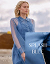 Liza Silk Blouse Splash Blue