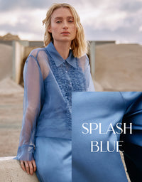 Liza Silk Blouse Splash Blue