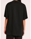 Lucia Cupro Shirt Black
