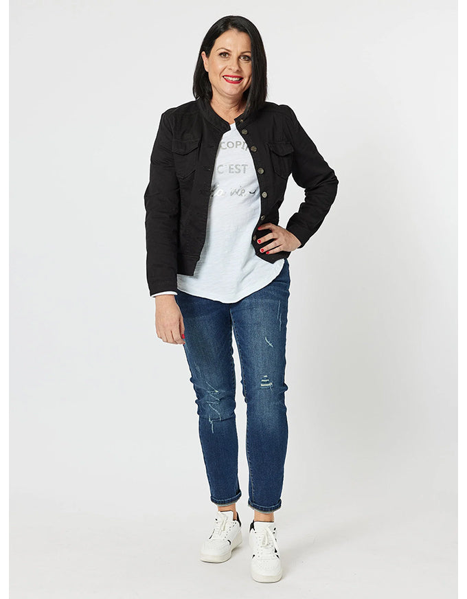 Maggie Denim Jacket Black