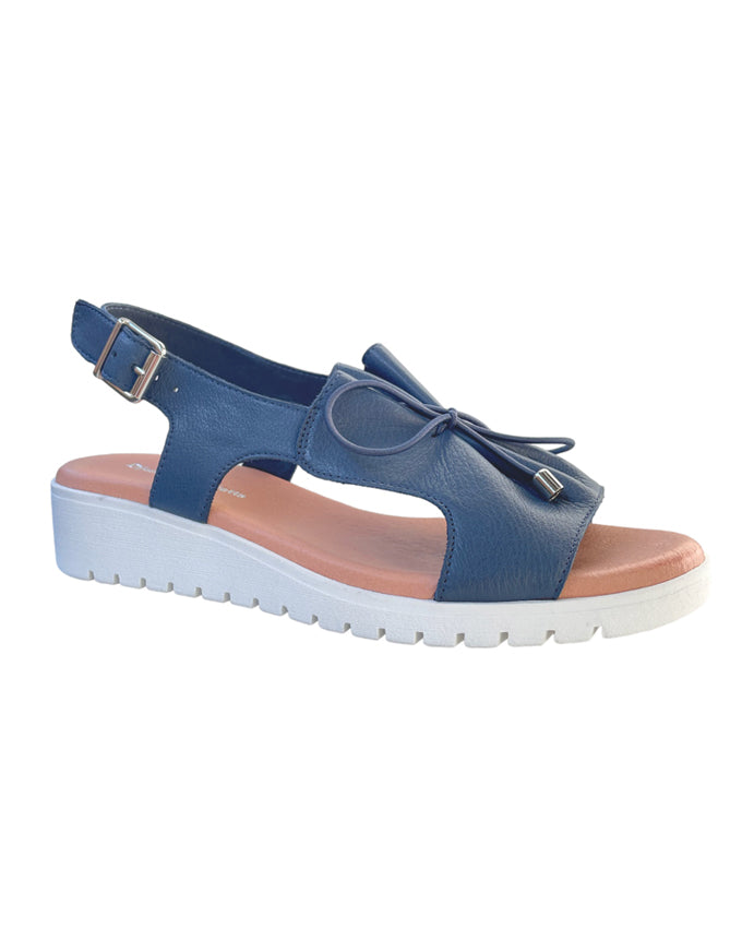 Malika Sandals Navy/White