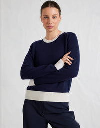 Mandy Splice Sweater Officer Navy