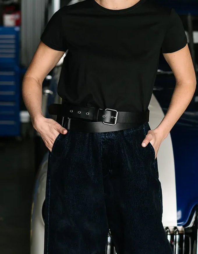 Lasso Belt Black/Silver