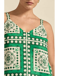 Memo Top - Parrot Scarf