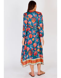 Mexican Flower Maxi Dress